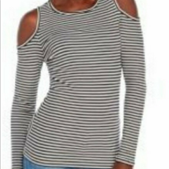 Philosophy black and grey cold shoulder sweater M - Picture 3 of 6